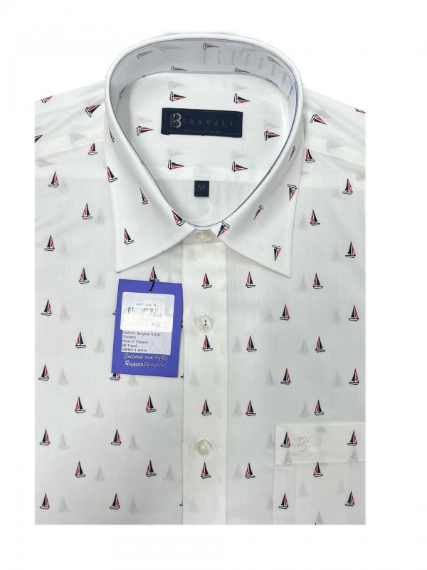Áo sơ mi tay ngắn<br>XBP843-1-WH