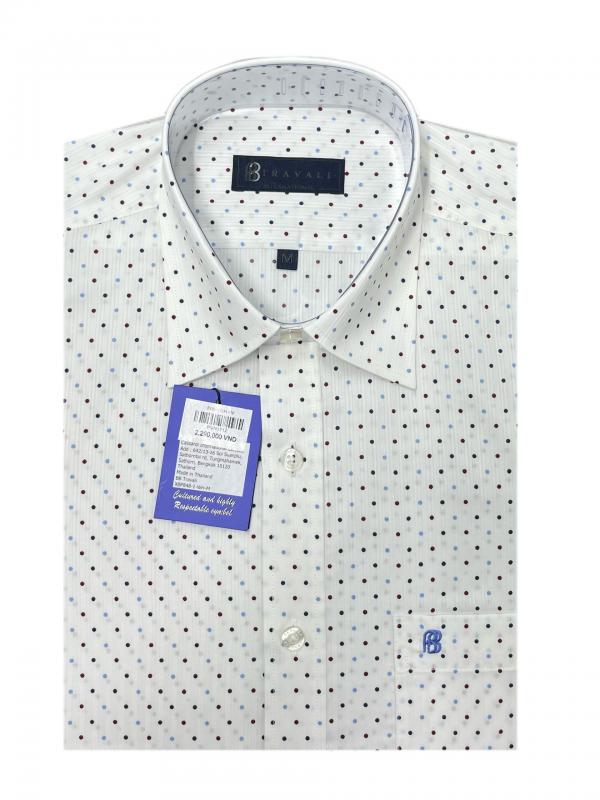 Áo sơ mi tay ngắn<br>XBP848-1-WH